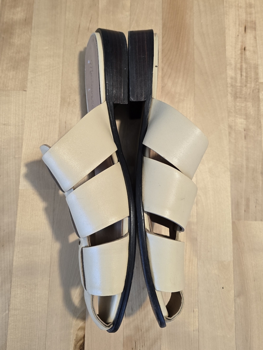 Madewell The Dixson Fisherman Mule Buttered Scone Size 9 - Picture 6 of 9